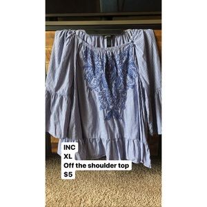 INC off the shoulder top